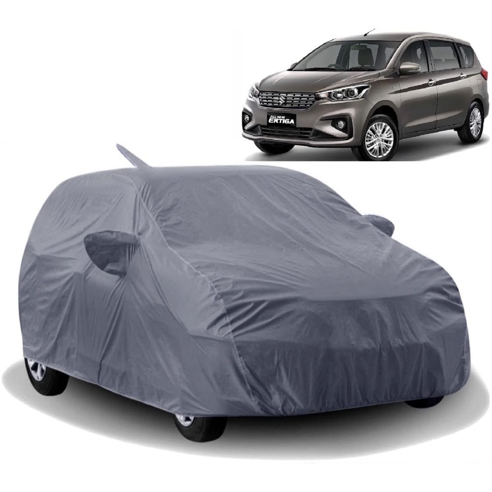 Waterproof Car Body Cover Compatible with Ertiga Old with Mirror Pockets (Jungle Print)